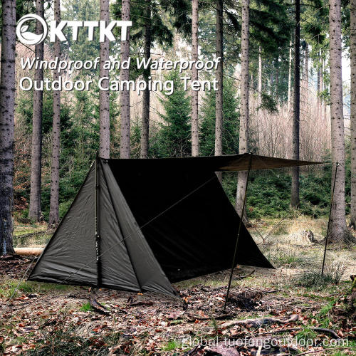 2kg black outdoor camping Triangular tent